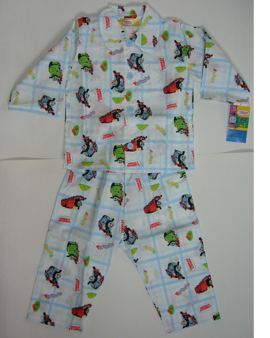 即決:トーマス Tシャツ付長袖パジャマ 水色 身長:80cm拍卖