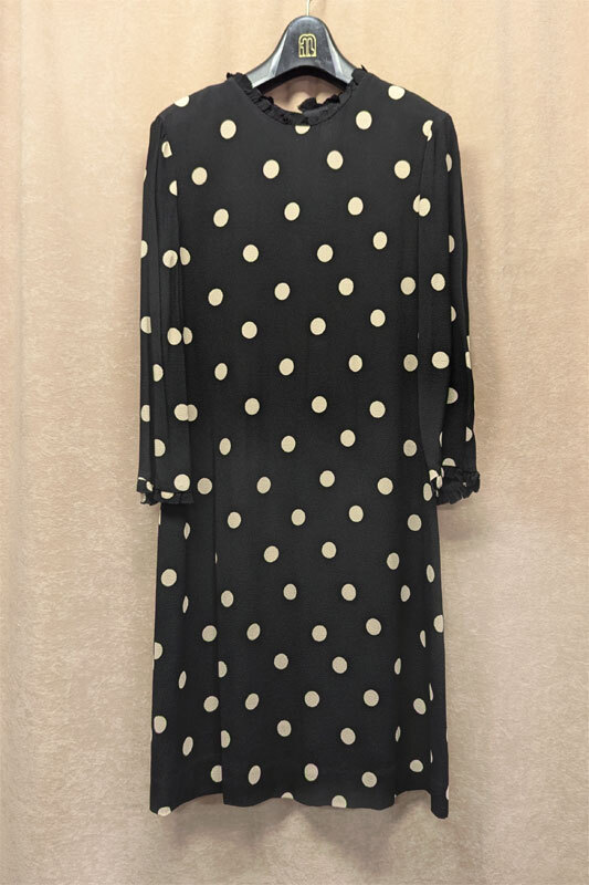 【Kate Srade NEW YORK】■美品■ケイトスペード*ドット柄ワンピース*サイズ4《送料込み!》拍卖