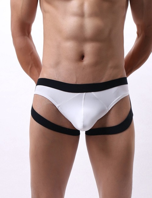 248-2 セクシーランジェリー 男性用 ショーツ パンツ 大きいサイズM-2XL エロ下着 男用下着 白拍卖