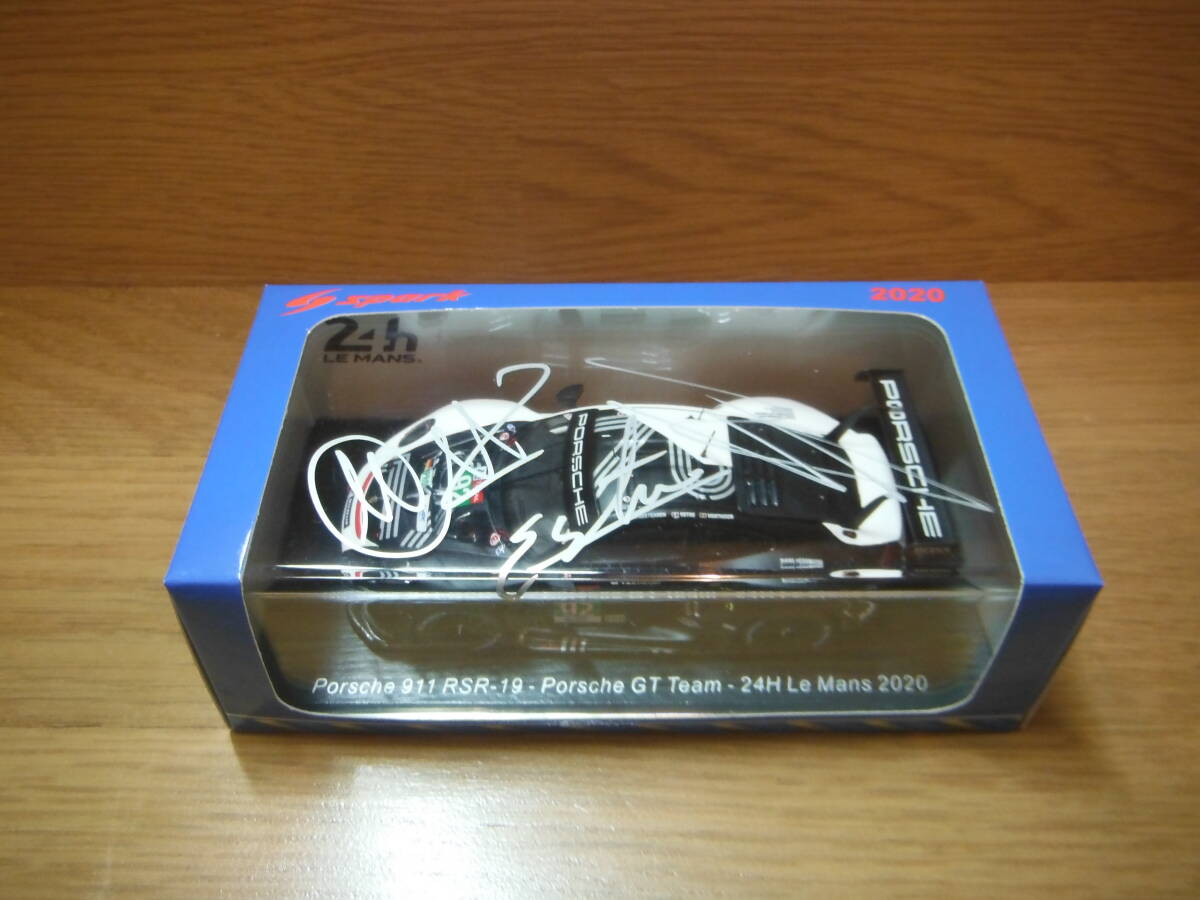 S7984 1/43 ポルシェ 911 RSR-19 No.92 ル マン 2020 M.クリステンセン K.エストレ L.バンスール サイン入り拍卖