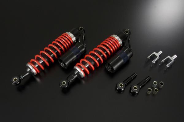 【厳選】RCリアショック S 赤×黒 Ver.R 10mmコの字エンドアイ2個付 汎用 CB250 バイクパーツセンター拍卖