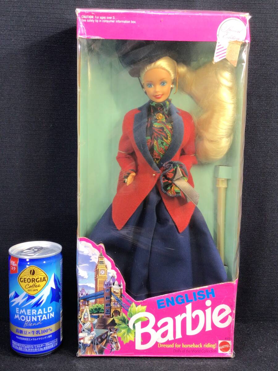 【未開封品】バービー人形 イギリス イングリッシュ ENGLISH Barbie Dressed for horseback riding 乗馬用のドレス 1991 Mattel 並行輸入品拍卖