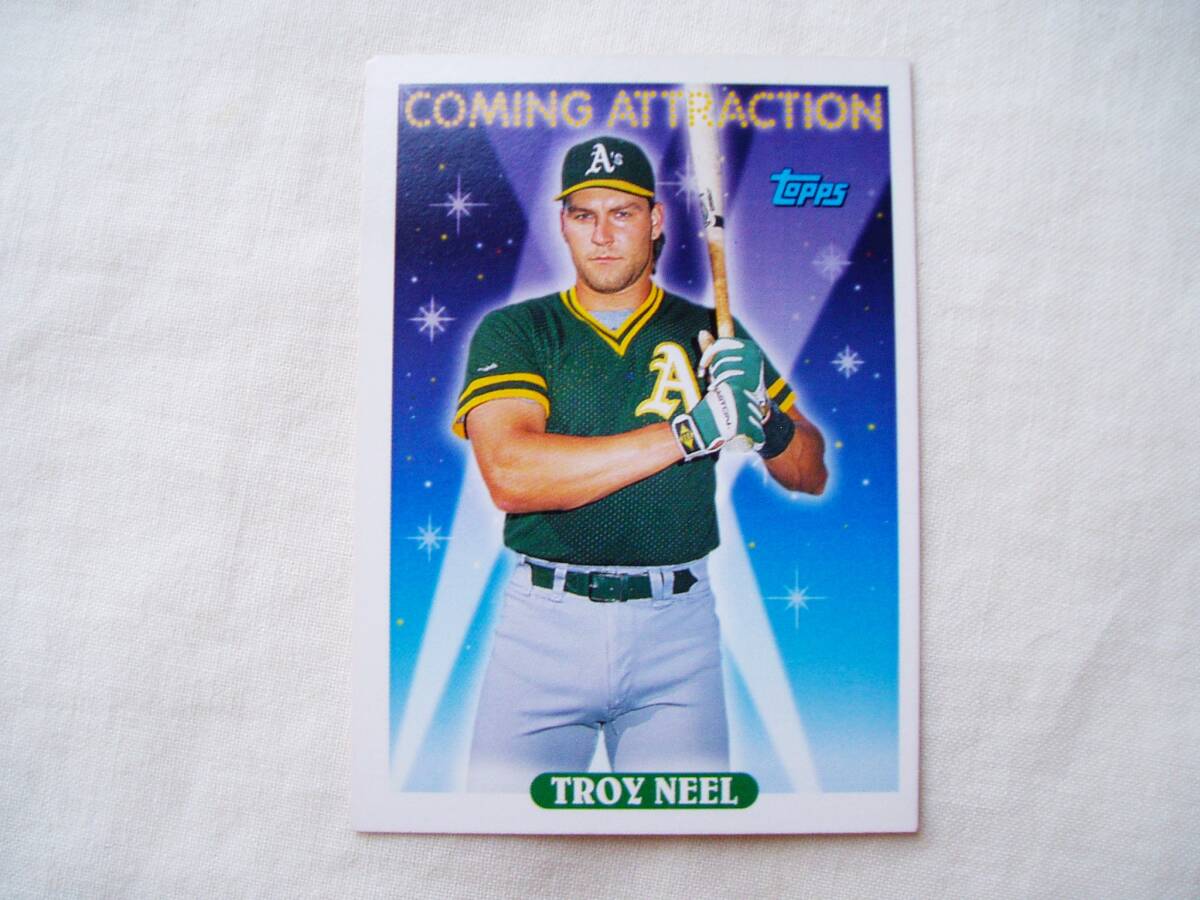 トロイ・ニール【TROY NEEL】■TOPPS1993 オークランドアスレチックス オリックスブルーウェーブ 来日外国人拍卖