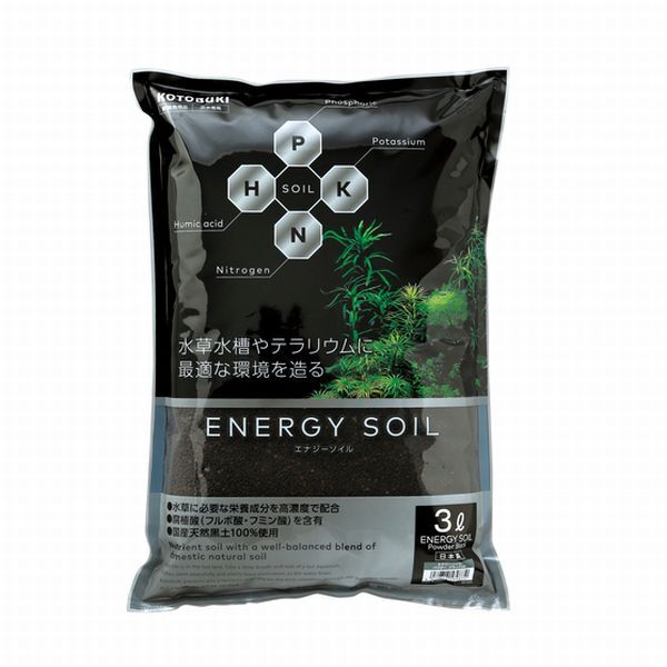 送料無料 コトブキ エナジーソイル パウダーブラック3L 水草用底砂拍卖