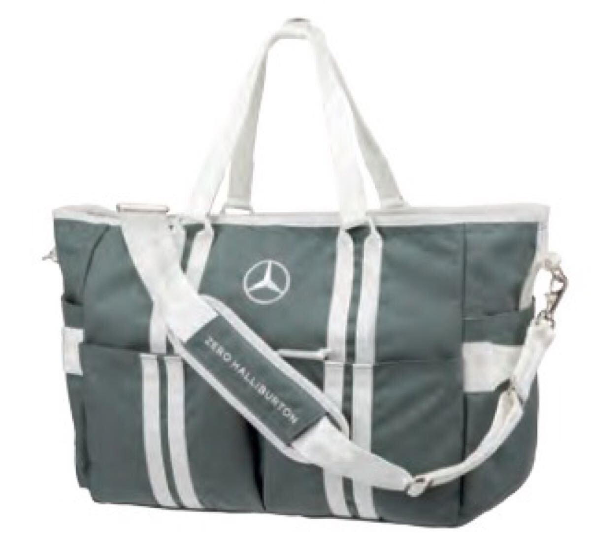 新品未開封 Mercedes-Benz x ZERO HALLIBURTONトートボストンバッグ ブルーグレー拍卖