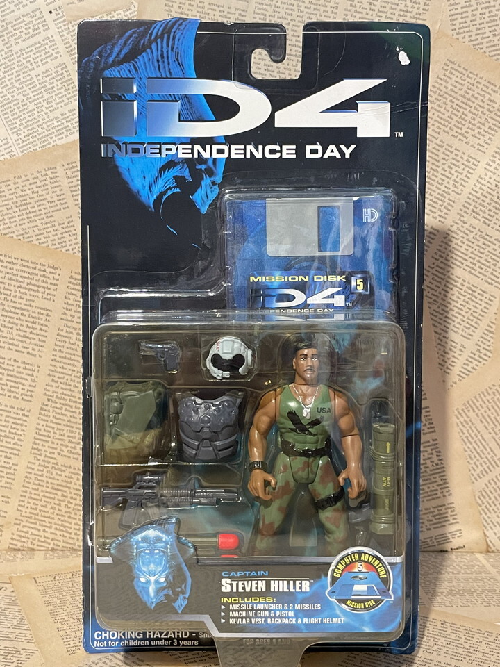 ☆1990年代/インデペンデンス・デイ/エイリアン/即決ビンテージUSA/映画/宇宙人/iD4/Action Figure(Steven Hiller/MOC) MO-297拍卖