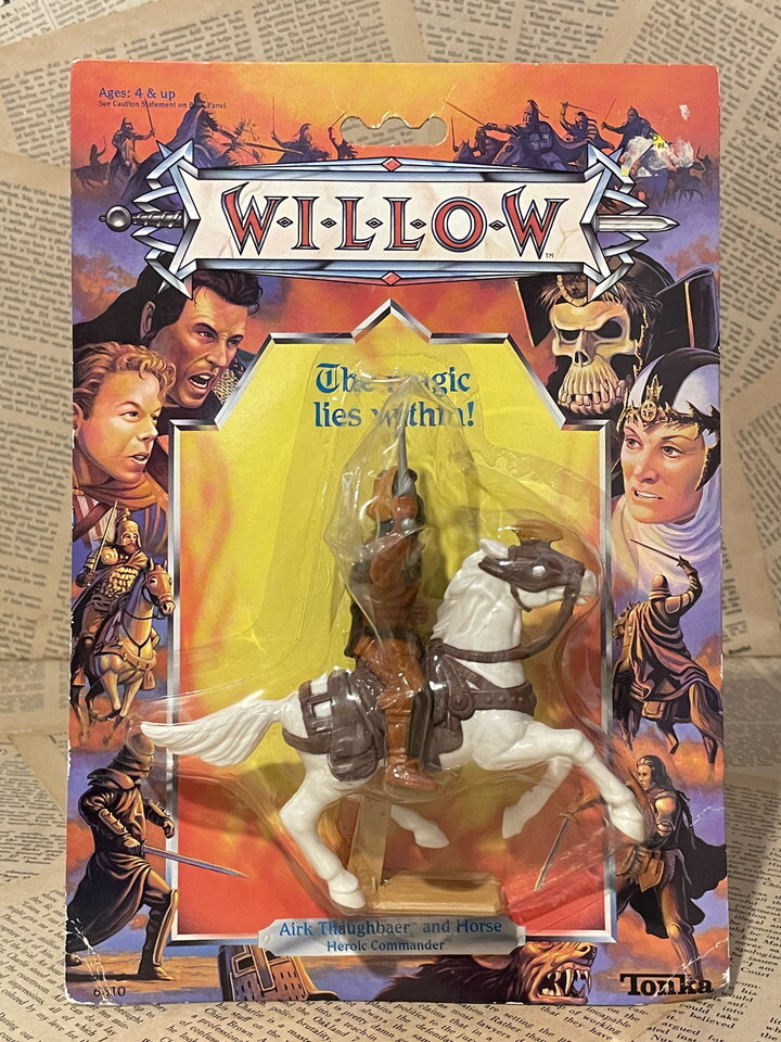 ☆1980年代/ウィロー/PVCフィギュア/即決ビンテージ/映画/Tonka/WILLOW/PVC Figure(Airk Thaughbaer & Horse/MOC) MO-306拍卖