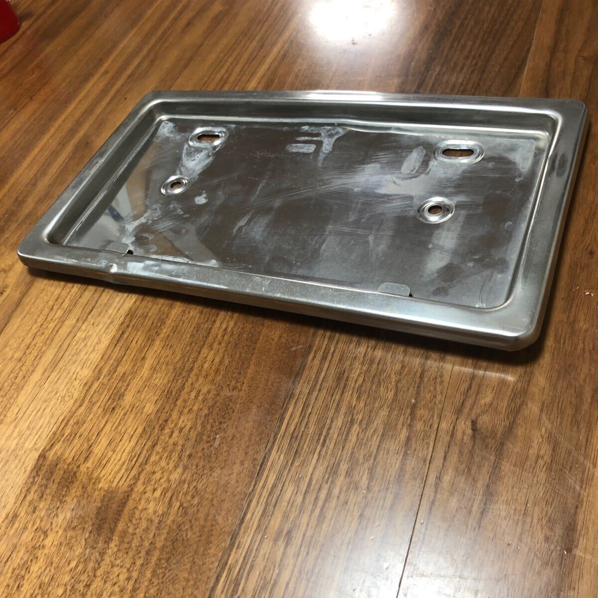 ステンレス 中型 小型 ナンバー プレート フレーム 枠 トラック メッキ 2t 4t 乗用車拍卖