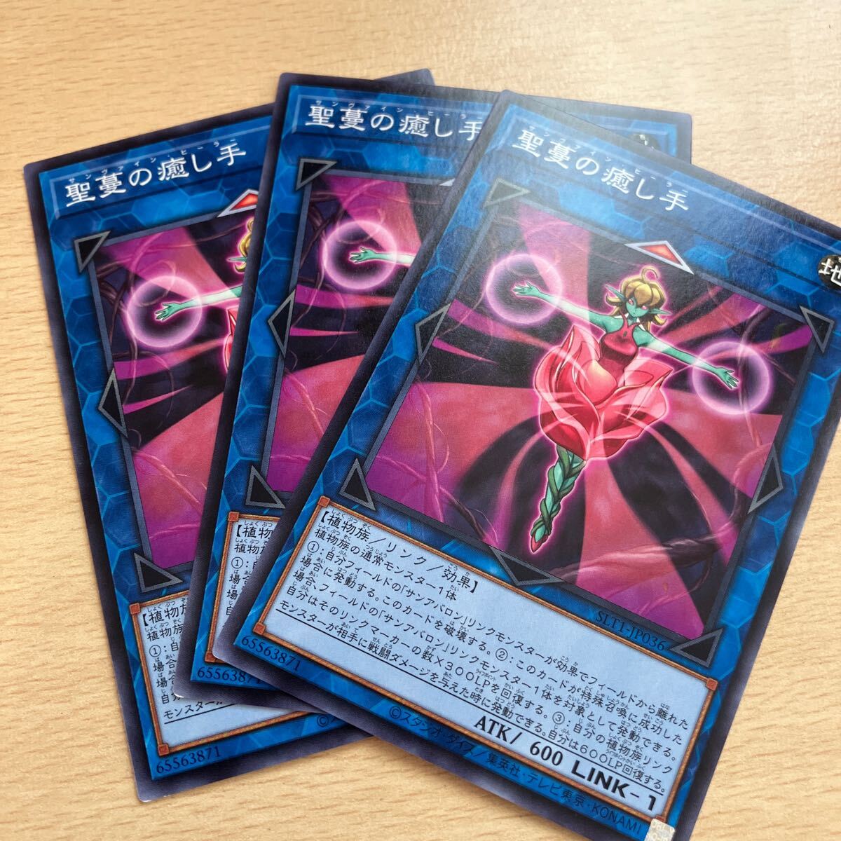 遊戯王 第11期/SLT1-JP036 聖蔓の癒し手 三枚まとめ売り拍卖