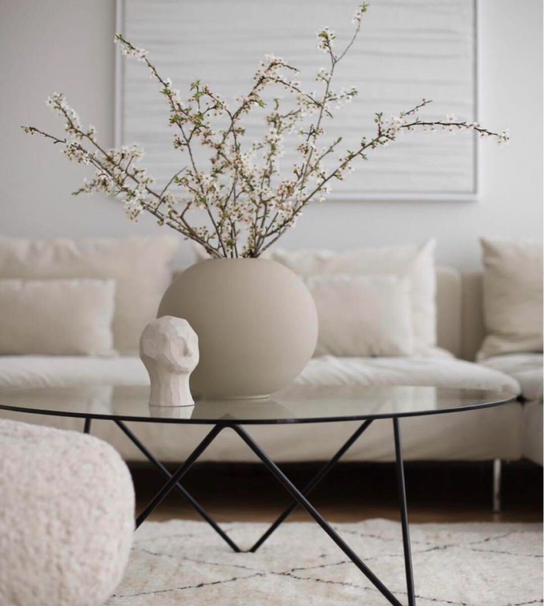 cooee design ボールベース サンド 20cm 花瓶 フラワーベース クーイーデザイン 北欧 インテリア 花瓶拍卖