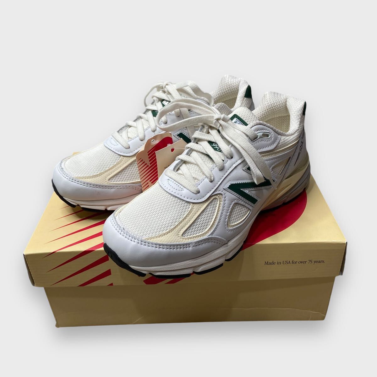 送料無料☆新品☆New balance☆USA製☆U990CT4☆V4☆25.5cm☆白拍卖