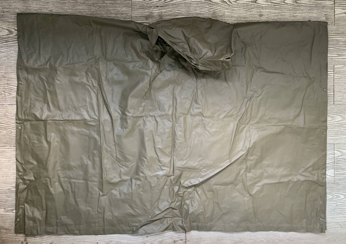 #. 希少品! ベトナム戦 フランス軍 O.D ポンチョ(1969年製). 空挺部隊2024/10/28拍卖