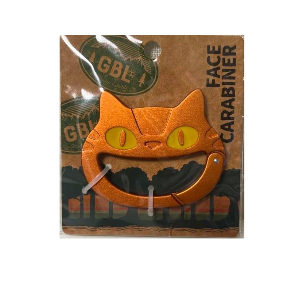 となりのトトロ ネコバス フェイス カラビナ オレンジ キーホルダー拍卖