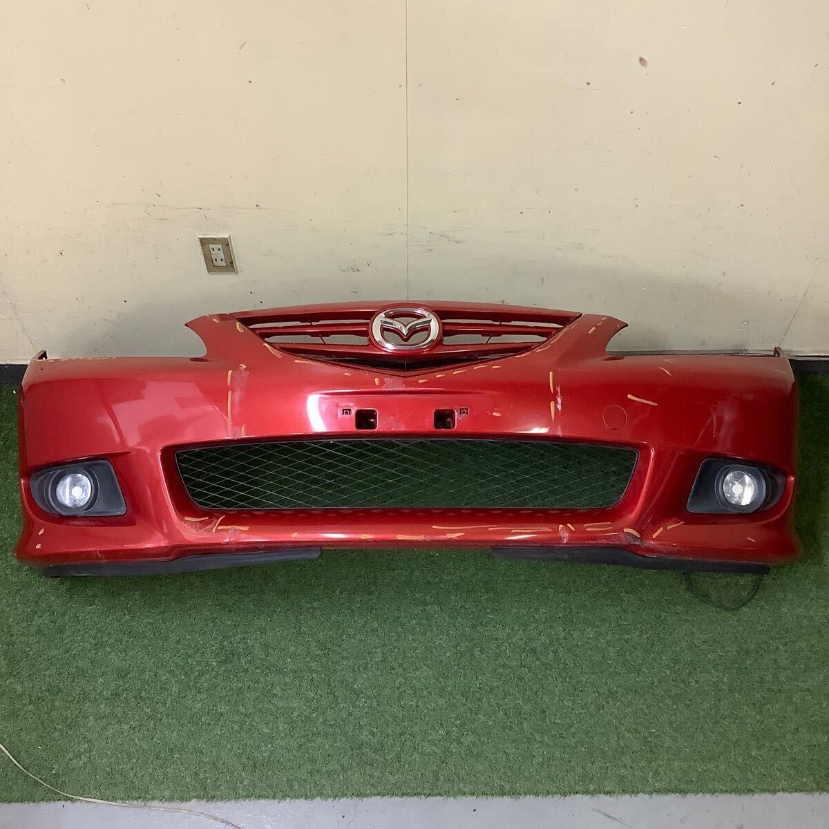 GG3S GY3W アテンザ スポーツ 純正 フロントバンパー レッド系 塗装剥がれあり G22E 50031 管番2107拍卖