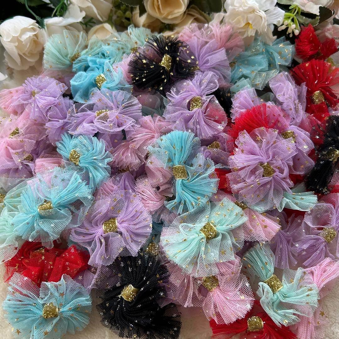 リボン ポンポン デコパーツ 花 レース ボンボン 手芸 ワンポイント デコパーツ 手芸 ストラップ 材料 モコモコ アクセサリーパーツ拍卖