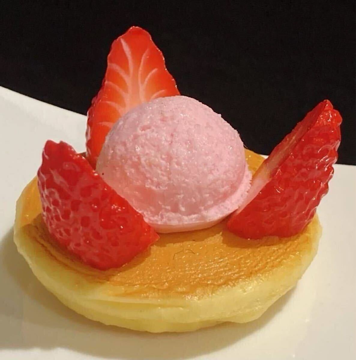 食品サンプル マグネット パンケーキストロベリーアイスいちご ミニサイズ拍卖