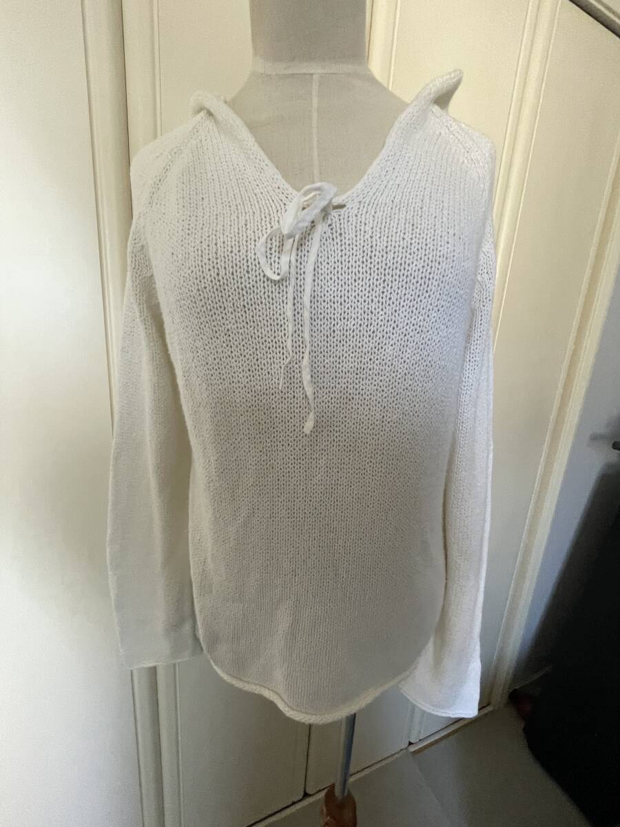 美品・J・CREW・レディース・トップス・長袖ニット・サマーニット・フードパーカー・サイズM・400円拍卖