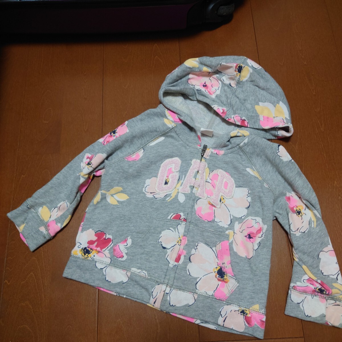 GAP 花柄 パーカー スウェット 長袖 90cm拍卖