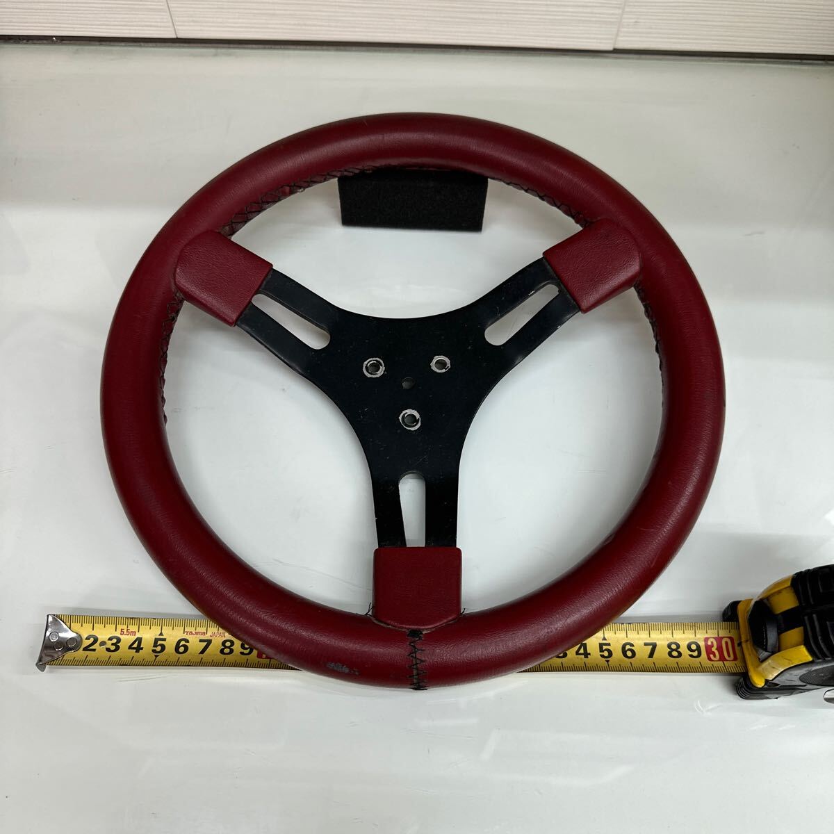 レーシングカート・ステアリングレザー【ワインレッド】メーカー不明拍卖