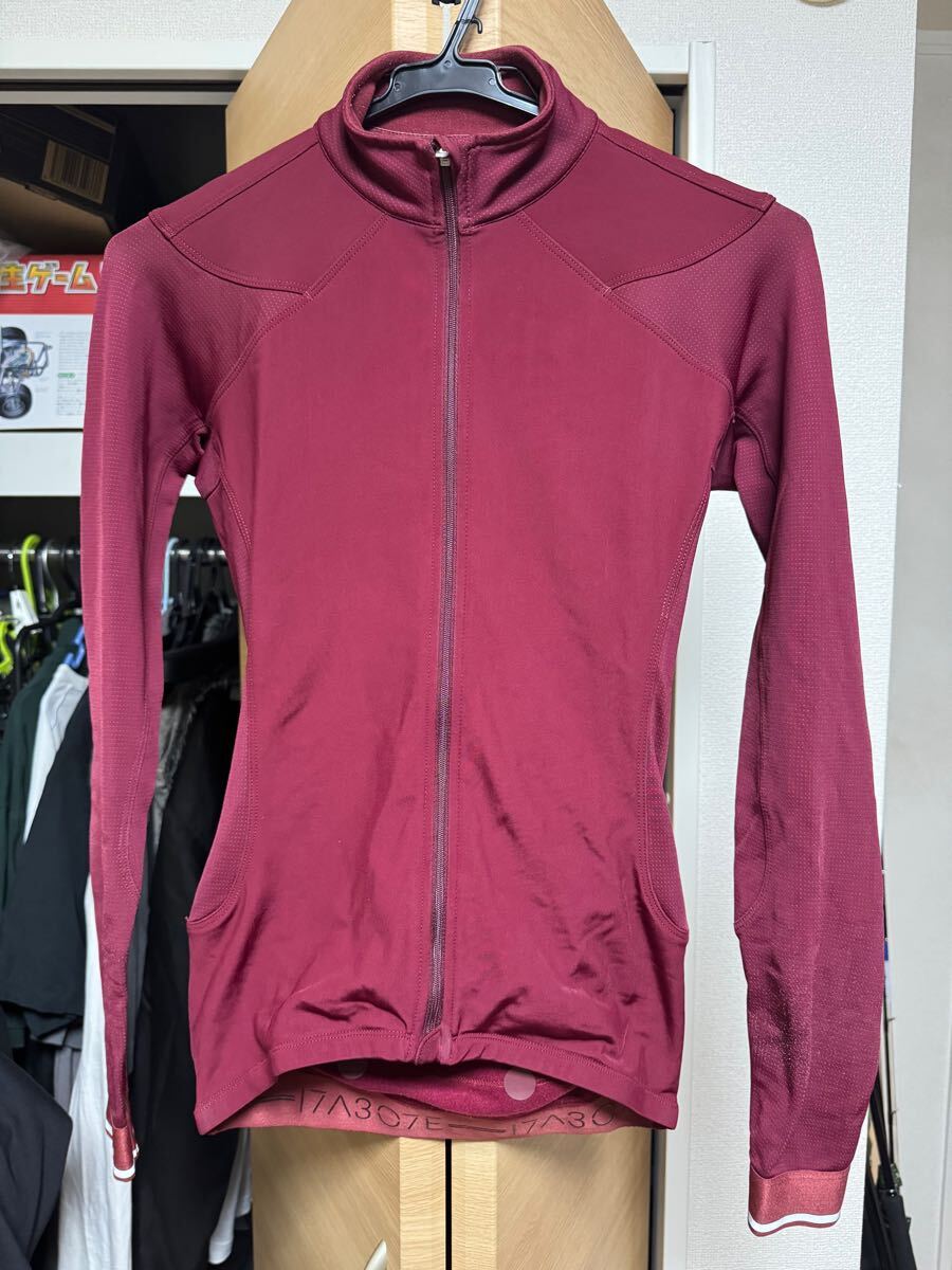 イザドア ロングスリーブジャージ XS あずき色 長袖 サイクルジャージ拍卖