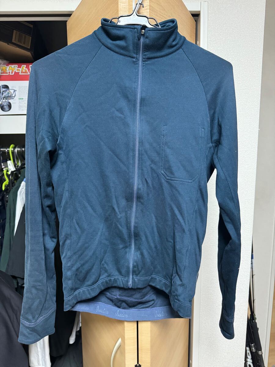 【美品】イザドア サイクルジャージ XS 長袖 サイクルジャケット ネイビー系 シグネイチャー メリノ ロングスリーブジャージ メンズ拍卖