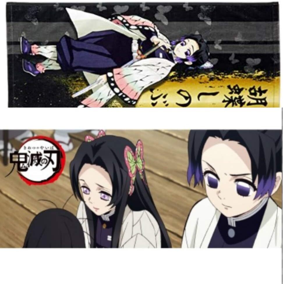 新品●送料無料●鬼滅の刃 タオル 2枚セット 胡蝶 しのぶ 胡蝶 姉妹惨 フェイスタオル スポーツタオル拍卖