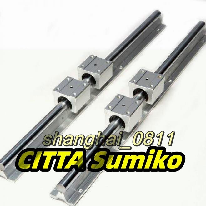 DIY 業務 産業用品 リニアガイドセット 2本 SBR16 L1000mm シャフト レール サポート+4本 SBR 16UU ベアリング U296拍卖