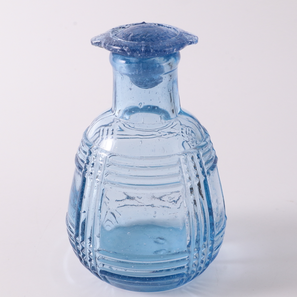 ◆◇和ガラス 醤油さし プレスガラス 昭和レトロ ビンテージ 古道具 気泡入り 古ガラス◇◆拍卖