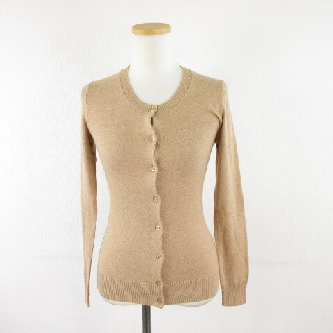 ギャップ GAP ニットカーディガン 長袖 ベージュ XXS *A756 レディース拍卖