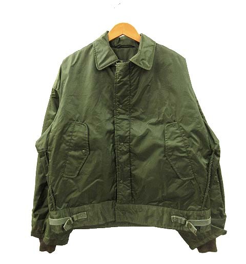 ヴィンテージ VINTAGE 60s US NAVY 米軍 A-1 デッキジャケット ナイロン ミリタリー L メンズ拍卖