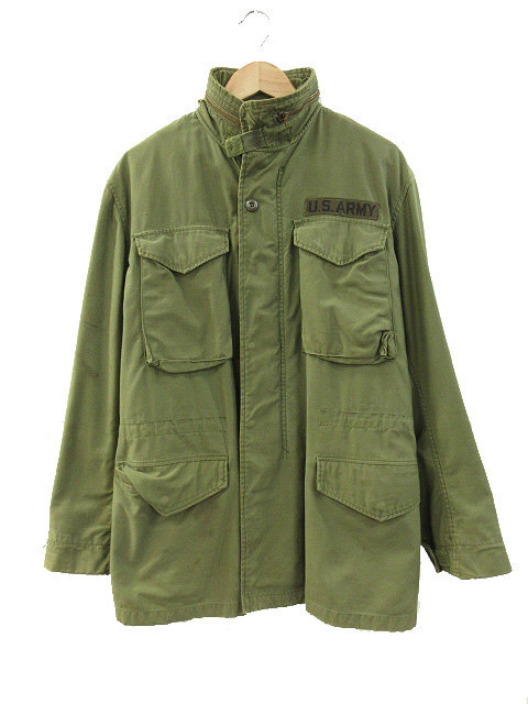 ヴィンテージ VINTAGE U.S.ARMY 80s M-65 フィールドジャケット 3rd ブラスジッパー オリーブ SMALL-LONG メンズ拍卖
