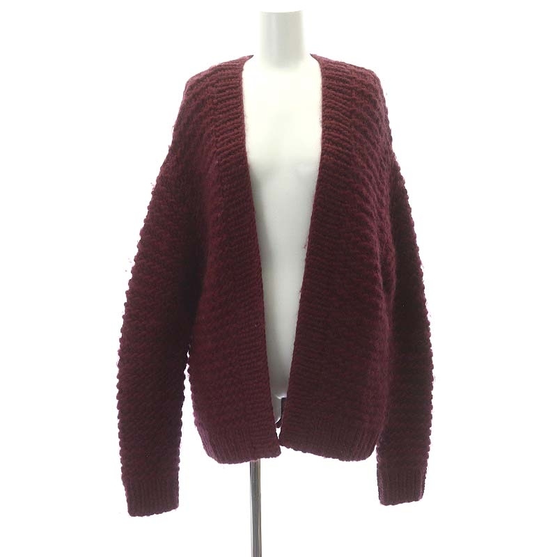 ロンハーマン Ron Herman RHC ローゲージビッグシルエットニットカーディガン 長袖 XS ワイン /DF ■OS レディース拍卖