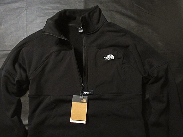 本物正規◆ノースフェイス◆厚手 高機能ハーフジップ スウェット/ストレッチ 裏地フリース■S■CANYONLANDS HIGH ALT■黒■新品■吸湿速乾拍卖