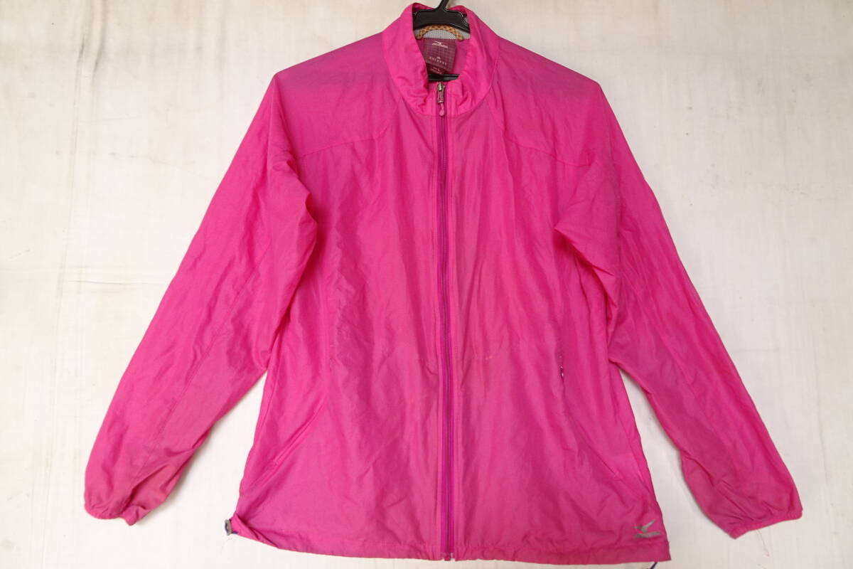Mizuno OUTDOOR/ミズノ/ジャンパー/ナイロン素材/コンパクト収納/前ジップアップ/袖口ゴム/マゼンダピンク/Women's Lサイズ(10/21R)拍卖