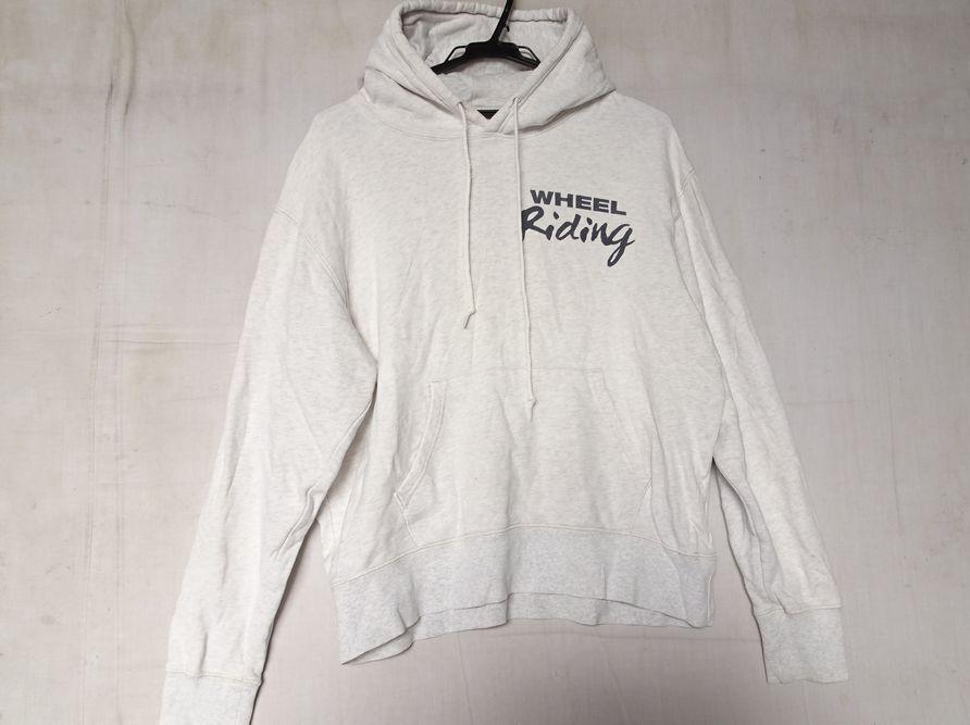 FIELDMAN BY EDWIN/エドウィン/長袖パーカ/フーディー/スウェット素材/ロゴプリント/カジュアル/ライトグレー/Mサイズ(10/28R)拍卖