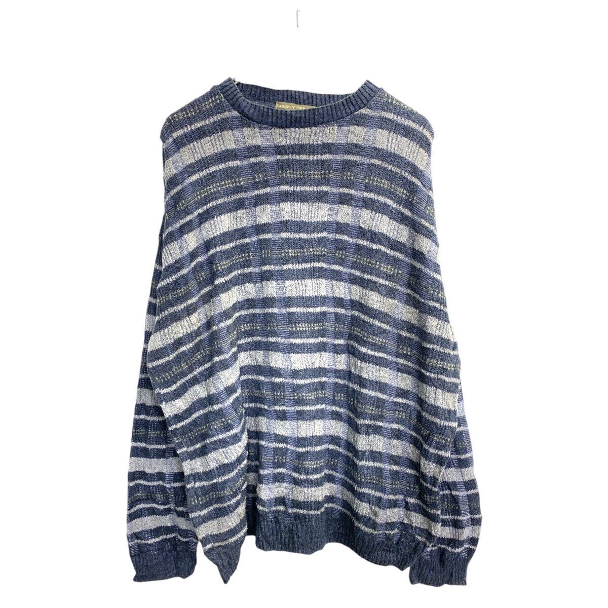 LIBERTY SWEATERS ニット セーター XXLサイズ リバティーセーターズ ネイビー 古着卸 アメリカ仕入 t2410-3381拍卖