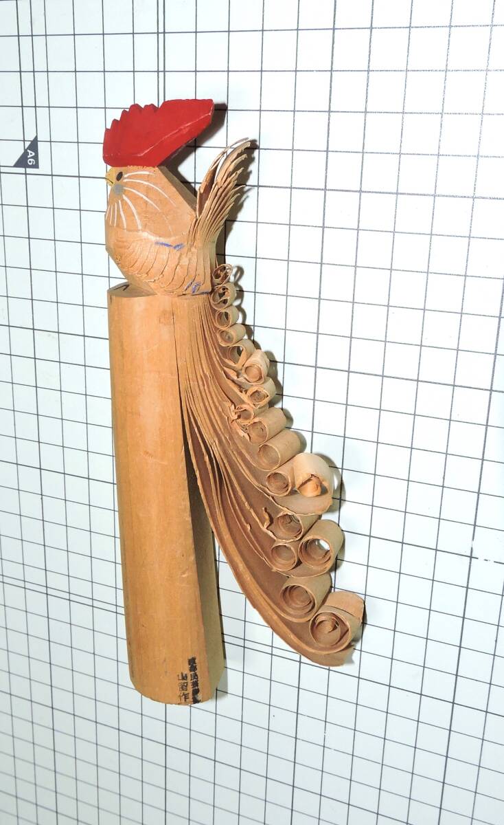 にわとり チャボ 木製 中古 !値下交渉 安い送料希望は 入札前質問にコメください!物価高等生活応援セール月末マデ拍卖