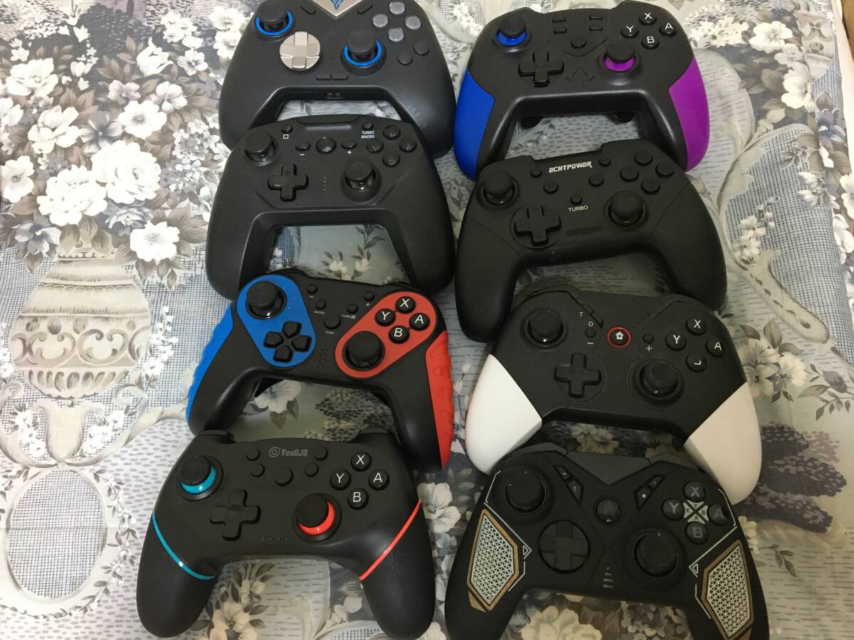 ニンテンドースイッチジョイコン/PROコントローラーまとめて8個セット ジャンク拍卖