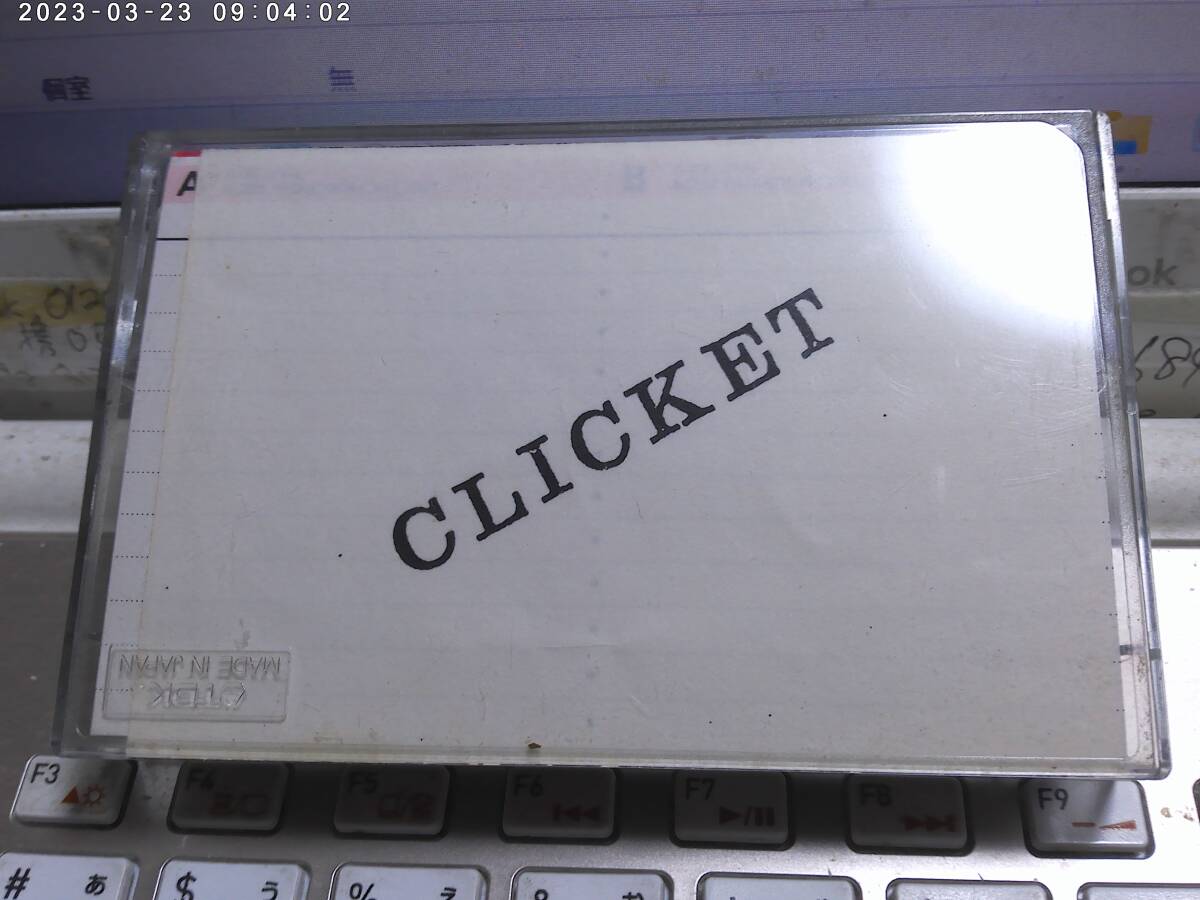 CLICKET クリケット / VOL.1 4曲入り カセットテープ Pro.マーシー(西田昌史 EARTHSHAKER) 拍卖