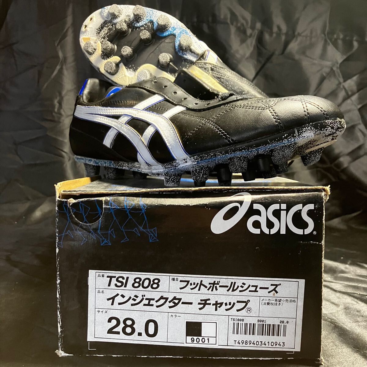 1 asics TSI808 28cm サッカー シューズ スパイク フットボール ジャンク品拍卖