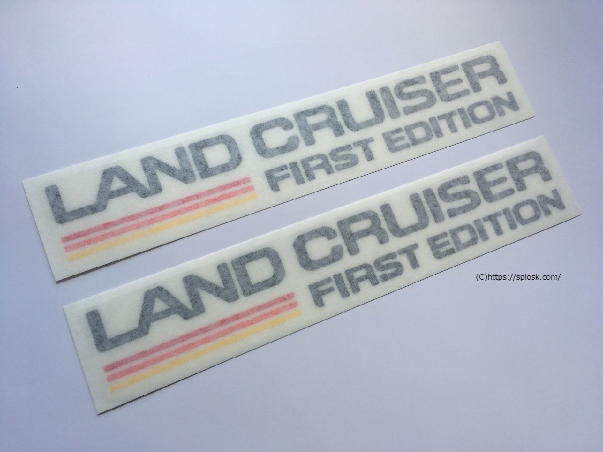 ランドクルーザー250 LANDCRUISER250 海外仕様トヨタ純正サイドステッカー LANDCRUISER FIRST EDITION サイドデカール Sunrise拍卖