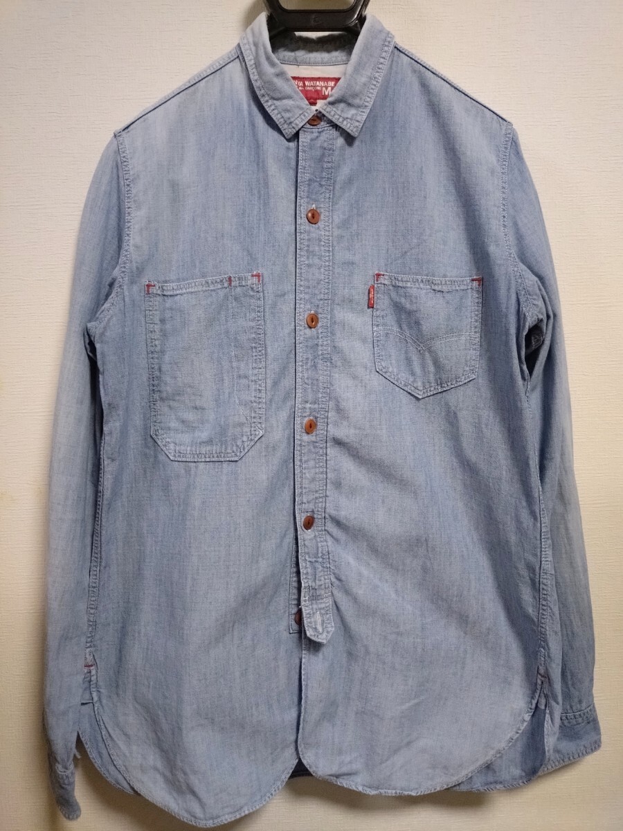 ジュンヤワタナベマン コムデギャルソン LEVI'Sコラボ デニムシャツ リーバイス 長袖 DENIM ワークシャツ拍卖