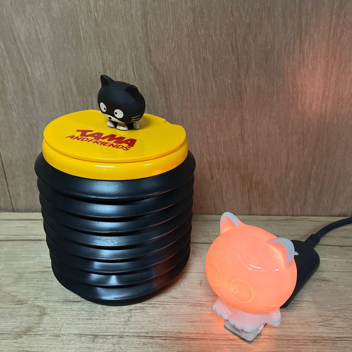 タマフレンズ サンリオ 当時物 ゴミ箱 おやすみライト ランプ 昭和レトロ レア SANRIO 照明拍卖