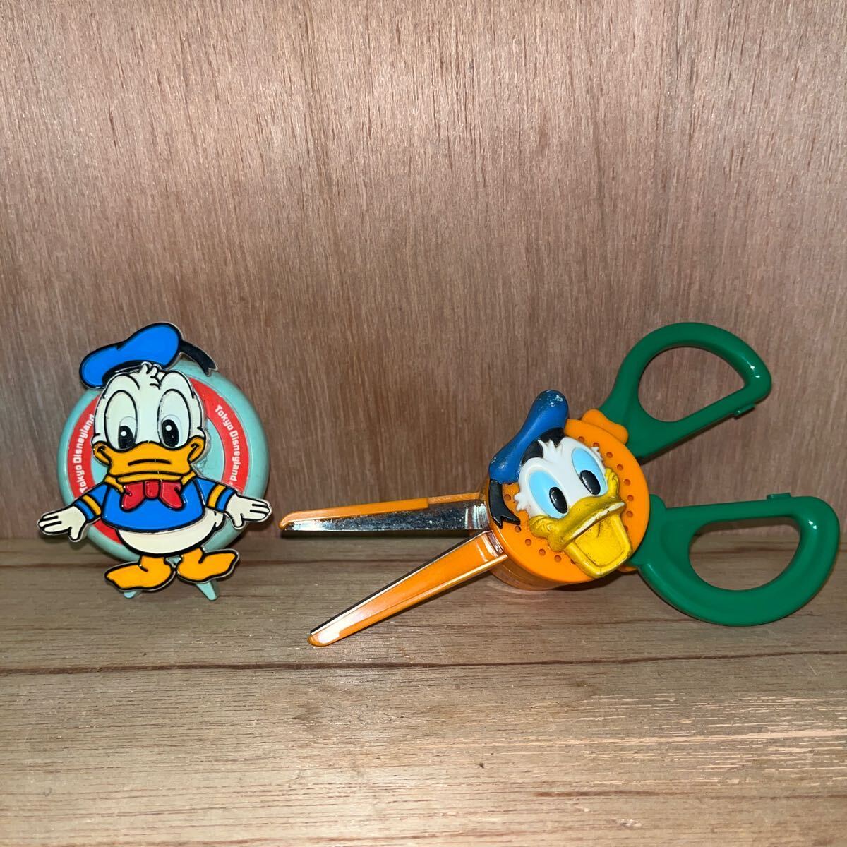 当時物 1990年代 2つまとめて ドナルドダック ディズニー おしゃべりチョッキンはさみ 昭和レトロ コレクション放出拍卖