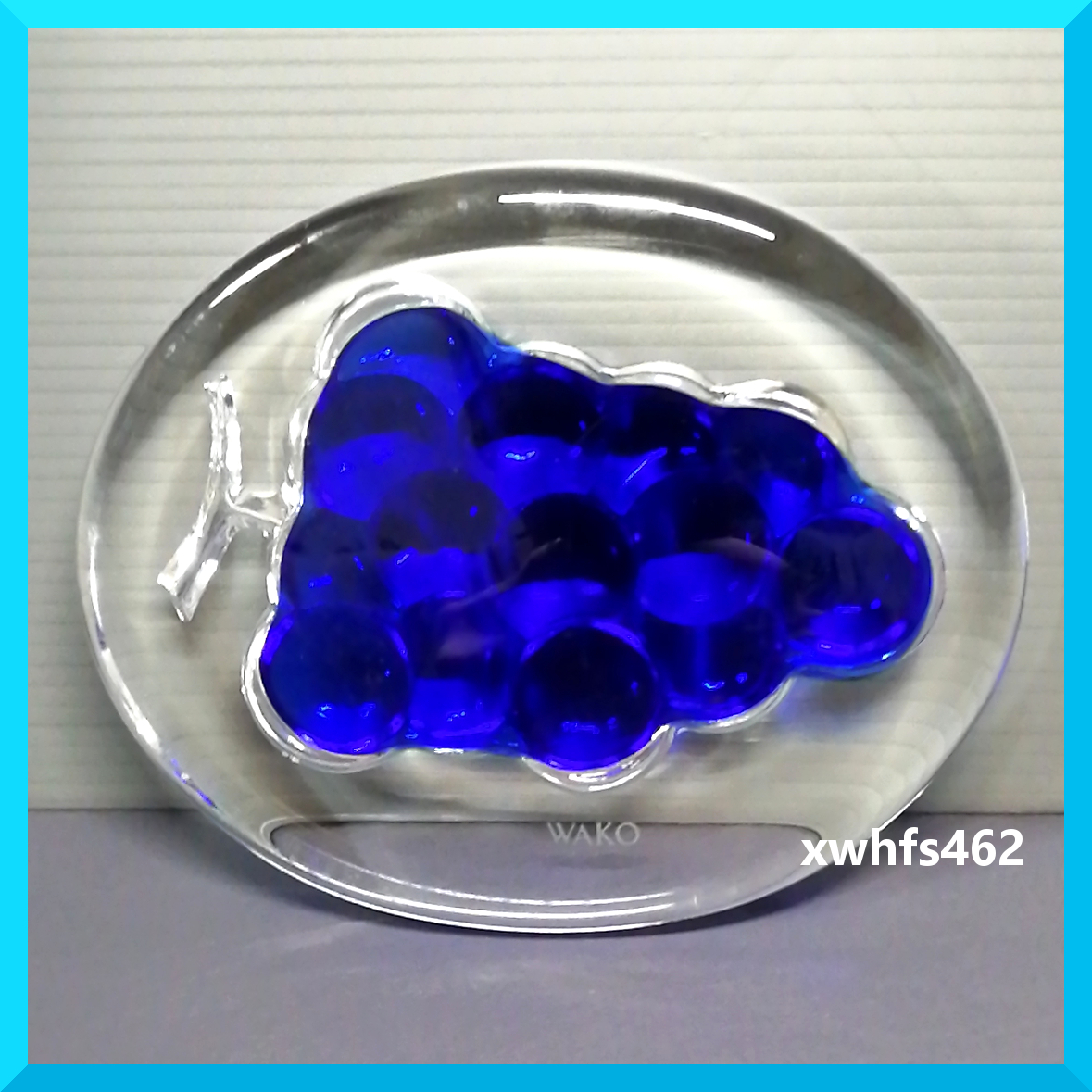 即決美品 WAKO 銀座和光 クリスタルガラス製 チーズボード カッティングボード クリスタル 置物 葡萄 ガラス オブジェ ペーパーウェイトzak拍卖