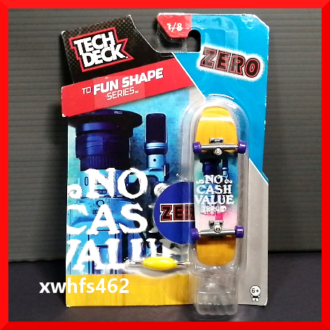 新品即決 TECH DECK TO FUN SHAPE SERIES ZERO NO CASH VALUE ZERO'S テックデッキ スケボー スケートボード 指スケ フィンガーボード 111拍卖