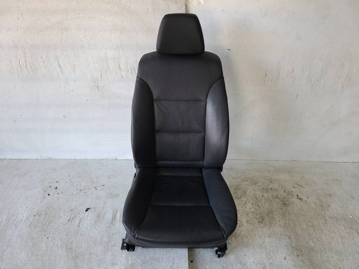 解880 BMW 5シリーズ 平成19年式 NE25 525i 純正 運転席 シート レザーシート パワーシート 右ハンドル車 ブラックレザー 黒革拍卖