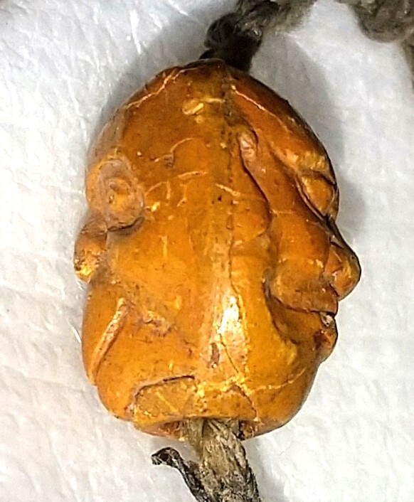 表裏両面彫り 大天狗・カラス天狗根付 (柘植製)拍卖