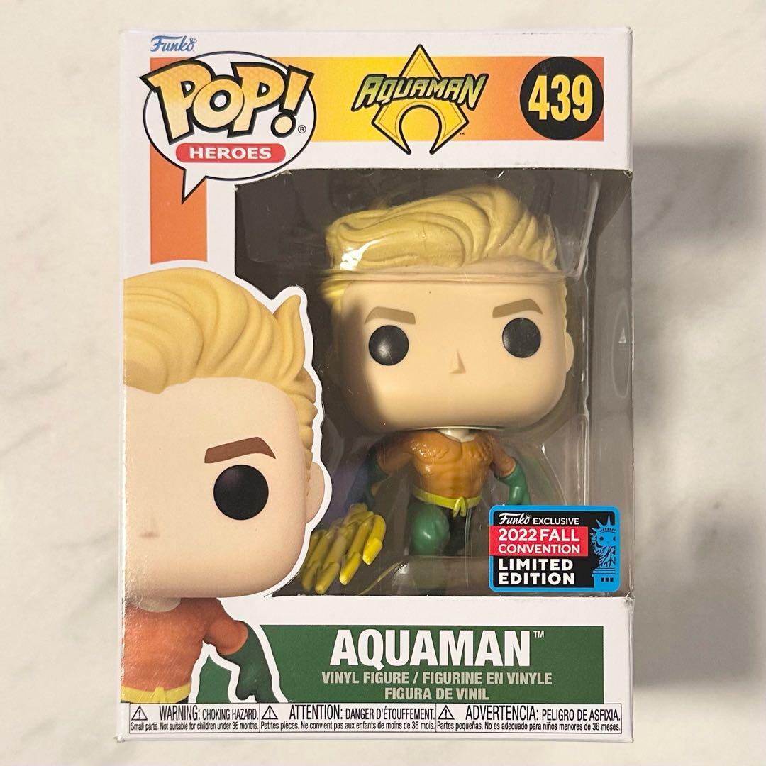 【大特価】アクアマン AQUAMAN フィギア ファンコ FUNKO 2022 FALL CONVENTION POP! HEROES 439 A10105拍卖