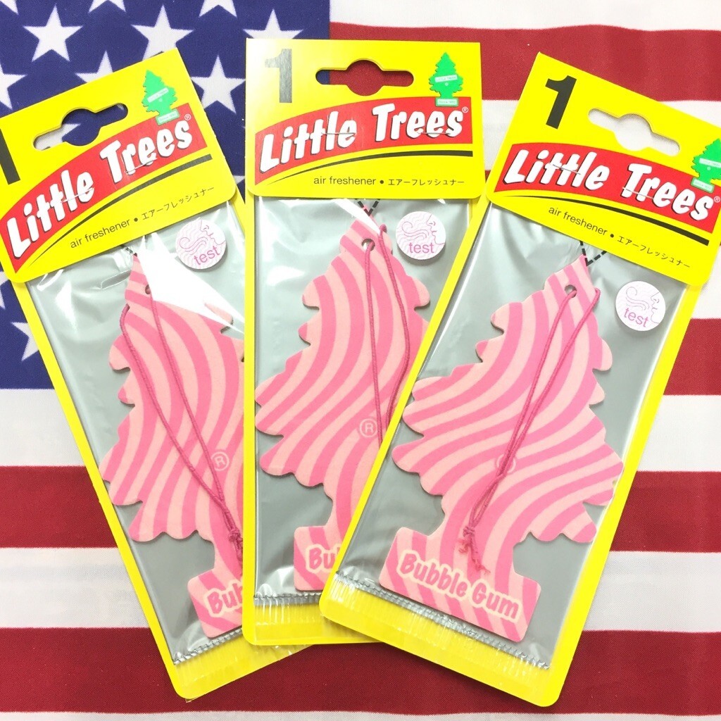 32. 【Bubble Gum (バブルガム)】Little Trees 3個set / エアフレ 芳香剤 エアフレッシュナー 吊り下げ リトルツリー アメリカン雑貨拍卖